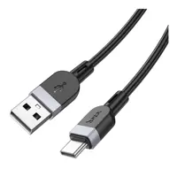 Кабель HOCO USB to Type-C X109 silicone 3A 2m чорний), мініатюра зображення № 4