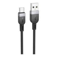 Кабель HOCO USB to Type-C X109 silicone 3A 2m чорний), мініатюра зображення № 7