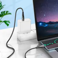 Кабель HOCO USB Type-C U133, data, 3A, 1.2м чорний), мініатюра зображення № 5