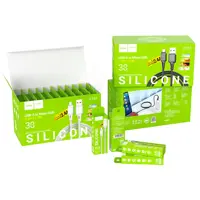Кабель HOCO X101 USB to Micro silicone 2,4A 1m білий), мініатюра зображення № 3