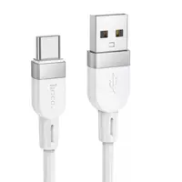 Кабель HOCO X109 USB to Type-C silicone 3A 1m білий), мініатюра зображення № 4