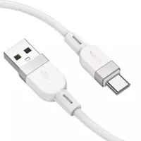 Кабель HOCO X109 USB to Type-C silicone 3A 1m білий), мініатюра зображення № 3