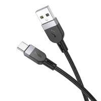 Кабель HOCO X109 USB to Type-C silicone 3A 1m чорний), мініатюра зображення № 6