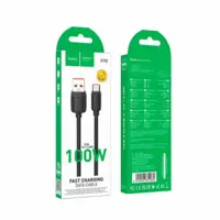 Кабель HOCO X115 USB AM Type-C   data 100W  1m  black), мініатюра зображення № 2