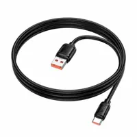 Кабель HOCO X115 USB AM Type-C   data 100W  1m  black), мініатюра зображення № 4