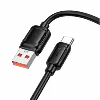 Кабель HOCO X115 USB AM Type-C   data 100W  1m  black), мініатюра зображення № 5