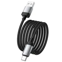 Кабель HOCO X117 USB to Type-C 3A 1m, Led індикатор, чорний), мініатюра зображення № 3