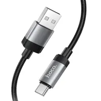 Кабель HOCO X117 USB to Type-C 3A 1m, Led індикатор, чорний), мініатюра зображення № 4