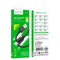 Кабель HOCO X119 USB to Type-C 3A 1m чорний), мініатюра зображення № 3