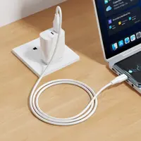 Кабель HOCO X124 USB to Type-C silicone 3A 1m білий), мініатюра зображення № 2