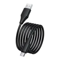 Кабель HOCO X124 USB to Type-C silicone 3A 1m чорний), мініатюра зображення № 4