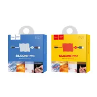 Кабель HOCO X21 Silicone USB to Lightning 2,1A 2m. Black&white), мініатюра зображення № 3
