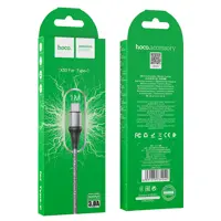 Кабель HOCO X50 USB to Type-C data 3A 1m Grey), мініатюра зображення № 3