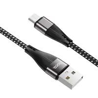 Кабель HOCO X57 USB to Micro 1м black), мініатюра зображення № 7