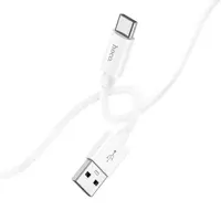 Кабель HOCO X87 USB to Type-C silicone data cable 3A 1m Білий), мініатюра зображення № 5