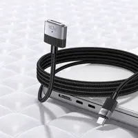 Кабель магнітний HOCO Type-C to MagSafe 3 U141 PD140W 1.8 м Black, для MacBook), мініатюра зображення № 6