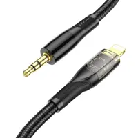 кабель НОСО UPA25 Lightning to AUX Jack Digital audio conversion 1м Black), мініатюра зображення № 6
