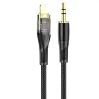 кабель НОСО UPA25 Lightning to AUX Jack Digital audio conversion 1м Black), мініатюра зображення № 7