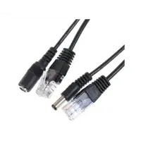 Кабель PoE Splitter Ethernet 10/100Mbps вхід 12 В (пара штекер +гніздо для живлення 5,5)), мініатюра зображення № 5