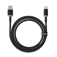 Кабель Power Delivery Baseus USB - Type-C Dura Series PD60W 1m Black-gold P10377802U01-00), мініатюра зображення № 3