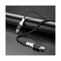 Кабель Power Delivery BOROFONE Type-C to IPhone BX79 silicone PD20W 1m чорний), мініатюра зображення № 4