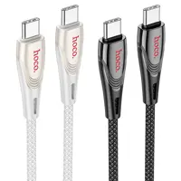 Кабель Power Delivery HOCO U133 Monte Type-C PD60W 3A 1,2m сірий), мініатюра зображення № 5