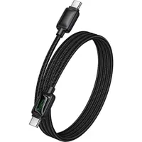 Кабель Power Delivery HOCO U146 Type-C PD60W 1.2m, Led індикатор, чорний), мініатюра зображення № 5