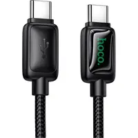 Кабель Power Delivery HOCO U146 Type-C PD60W 1.2m, Led індикатор, чорний), мініатюра зображення № 8