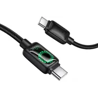 Кабель Power Delivery HOCO U146 Type-C PD60W 1.2m, Led індикатор, чорний), мініатюра зображення № 9