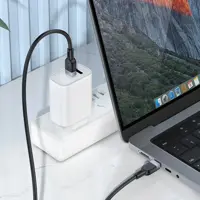 Кабель Power Delivery HOCO X109 Energy Type-C to Type-C PD60W silicone 2m чорний), мініатюра зображення № 2