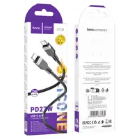 Кабель Power Delivery HOCO X109 Type-C to Lightning PD27W 2m чорний ), мініатюра зображення № 2