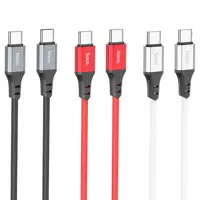 Кабель Power Delivery HOCO X86 Type-C PD60W 3A silicone 1m чорний), мініатюра зображення № 6