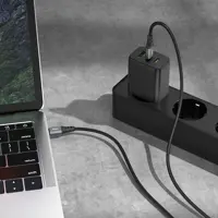 Кабель Power Delivery HOCO X86 Type-C PD60W 3A silicone 1m чорний), мініатюра зображення № 7