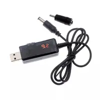 Кабель живлення Модема, Роутера з повишайкою 5 V до 9 і 12 V DC-DC перетворювач із вольтметром і шнуром), мініатюра зображення № 3