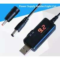 Кабель живлення Модема, Роутера з повишайкою 5 V до 9 і 12 V DC-DC перетворювач із вольтметром і шнуром), мініатюра зображення № 6
