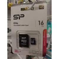 карта пам'яті SILICON POWER Elite microSDHC 16GB Class 10 + adapter), мініатюра зображення № 1