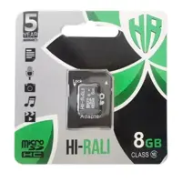 карта пам'яті microSDHC HI-RALI 8GB class 10 (з адаптером)), мініатюра зображення № 1