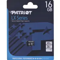 Карта пам'яті PATRIOT microSD 16GB Class10 UHS-I LX ), мініатюра зображення № 3