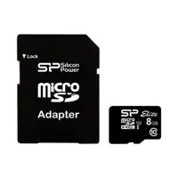 карта пам'яті SILICON POWER microSDHC 8 GB Class10 UHS-I з адаптером SD), мініатюра зображення № 2