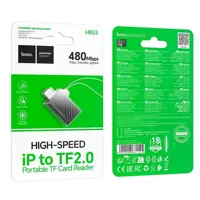 Картрідер для телефона HOCO HB53 Lightning to TF microSD, 480Mbps, 1TB Max), мініатюра зображення № 12