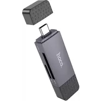 Картрідер HOCO HB45 Spirit (USB3.0, Type-C) сірий), мініатюра зображення № 3