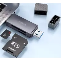 Картрідер HOCO HB45 Spirit (USB3.0, Type-C) сірий), мініатюра зображення № 5