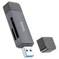 Картрідер HOCO HB45 Spirit USB2.0, Type-C, SD, TF, microSD сірий), мініатюра зображення № 7