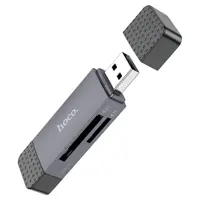 Картрідер HOCO HB45 Spirit USB2.0, Type-C, SD, TF, microSD сірий), мініатюра зображення № 8