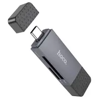 Картрідер HOCO HB45 Spirit USB2.0, Type-C, SD, TF, microSD сірий), мініатюра зображення № 9