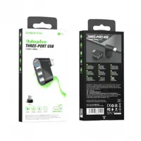 Хаб BOROFONE DH3 3xUSB2.0 black), мініатюра зображення № 5