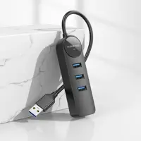 Хаб Borofone DH6 USB AM to 3xUSB3.0 +Lan RJ45, 1.2м), мініатюра зображення № 7