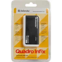 Хаб DEFENDER QUADRO INFIX 4xUSB2.0), мініатюра зображення № 3