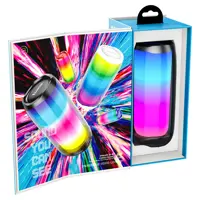 Портативна колонка HOCO HC8 Pulsating RGB Led, BT, FM, TF, AUX, USB, TWS, до 4х годин біла), мініатюра зображення № 5