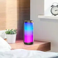 Портативна колонка HOCO HC8 Pulsating RGB Led, BT, FM, TF, AUX, USB, TWS, до 4х годин біла), мініатюра зображення № 8